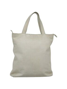 CHANEL COCO Mark Tote Bag Leather White CC